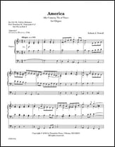 America Organ sheet music cover